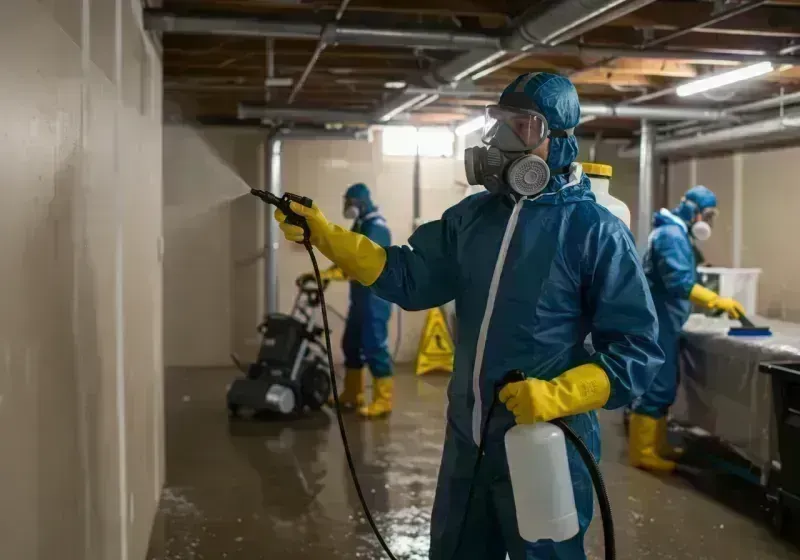 Basement Sanitization and Antimicrobial Treatment process in Ouray, CO