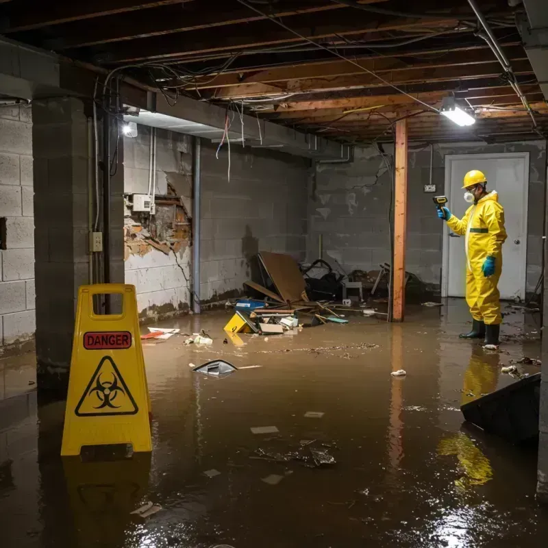 Flooded Basement Electrical Hazard in Ouray, CO Property